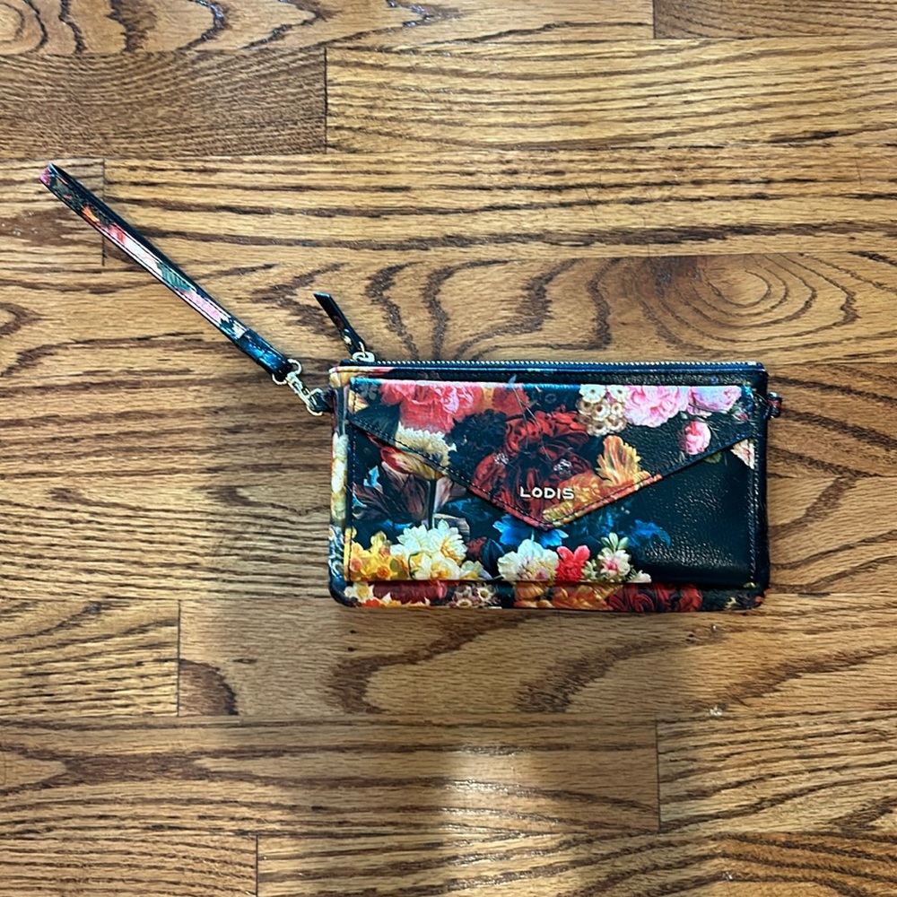 Flower patterned Lodis clutch bag